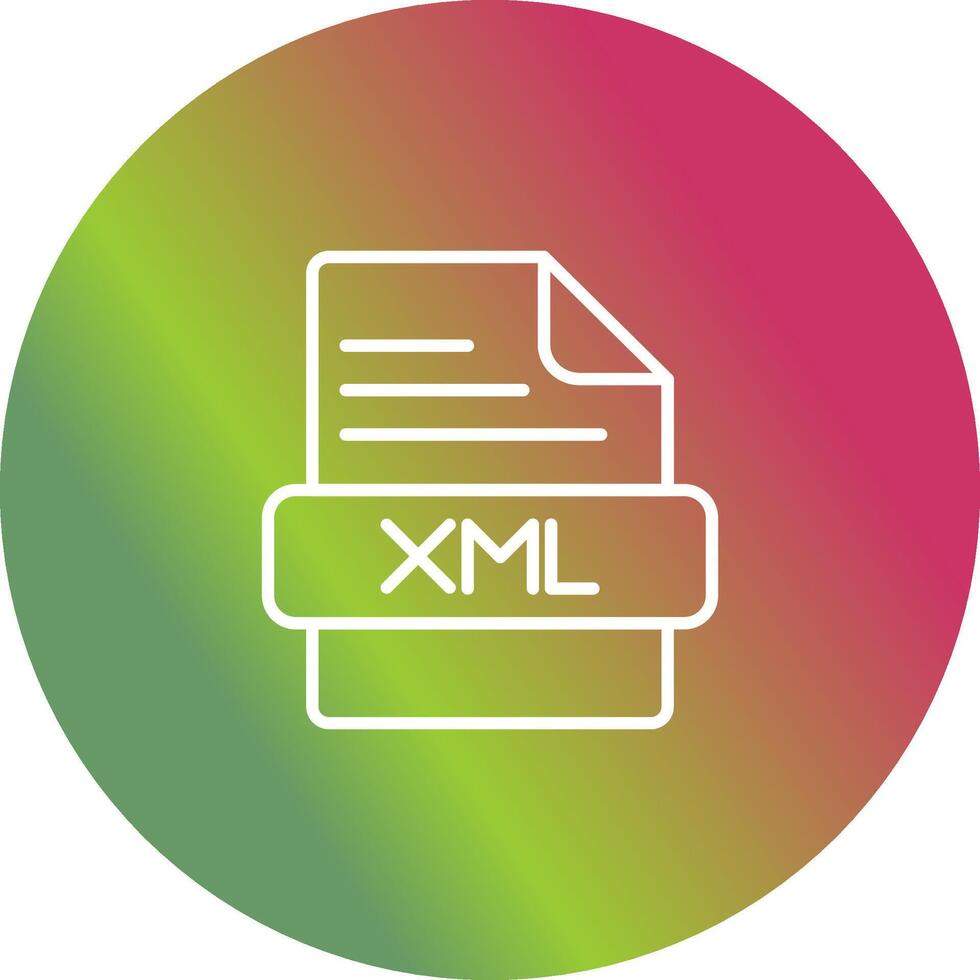 xml vettore icona