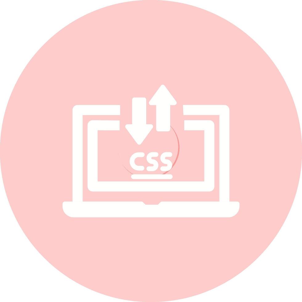 css il computer portatile vettore icona