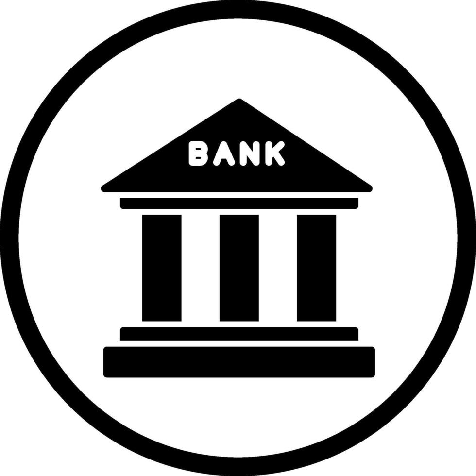 icona di vettore di banca