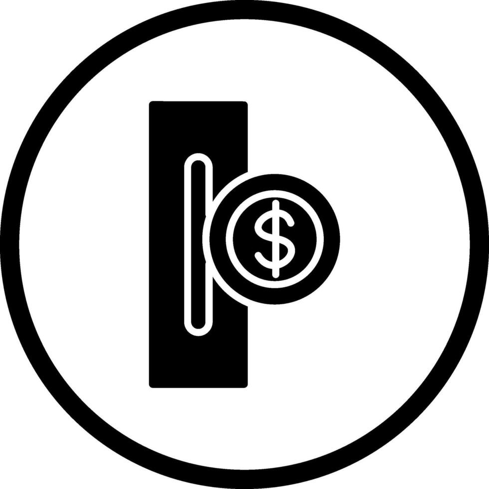 fessura per monete vettore icona