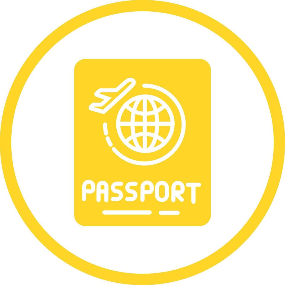 passaporto vettore icona