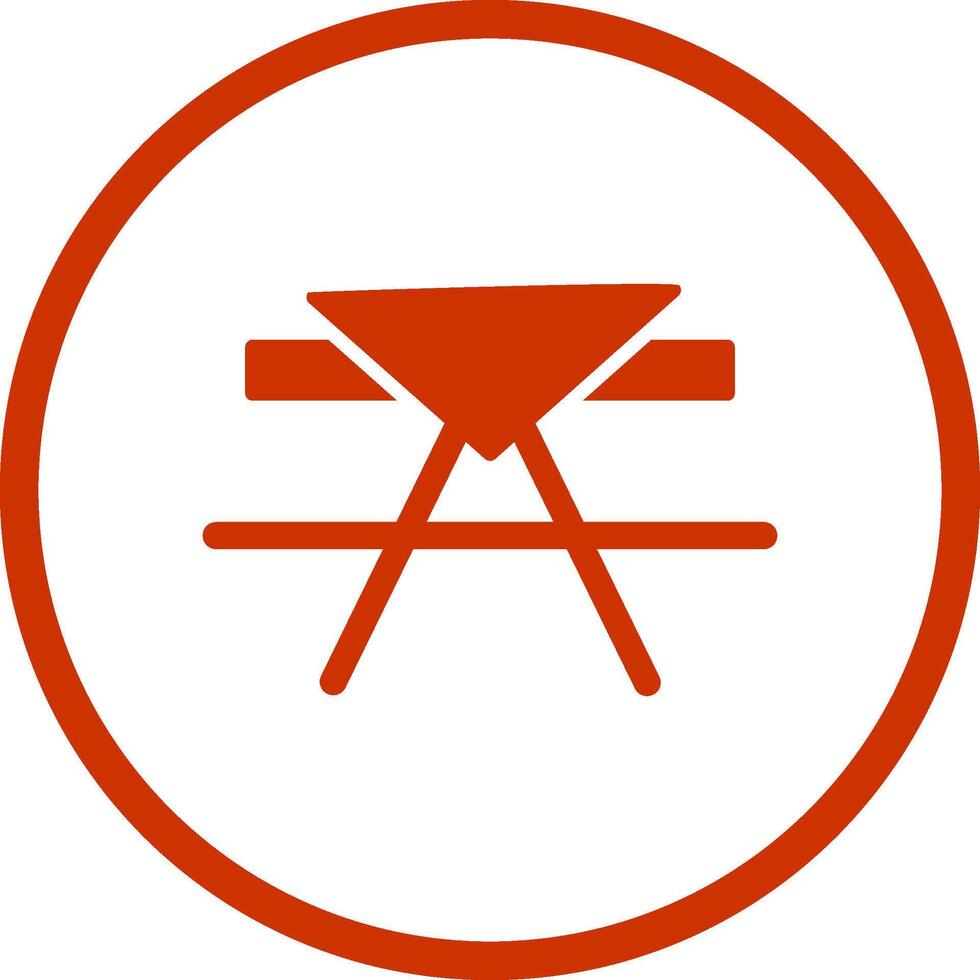 picnic tavolo vettore icona