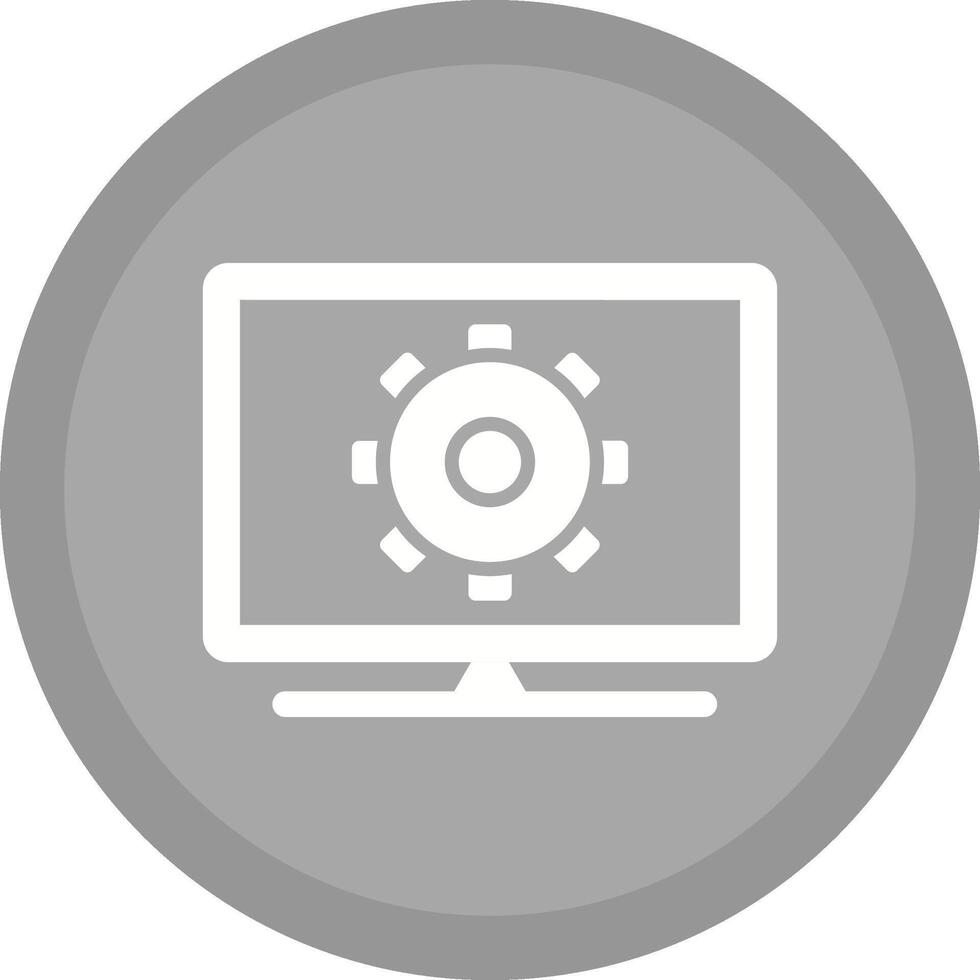 computer impostazioni vettore icona