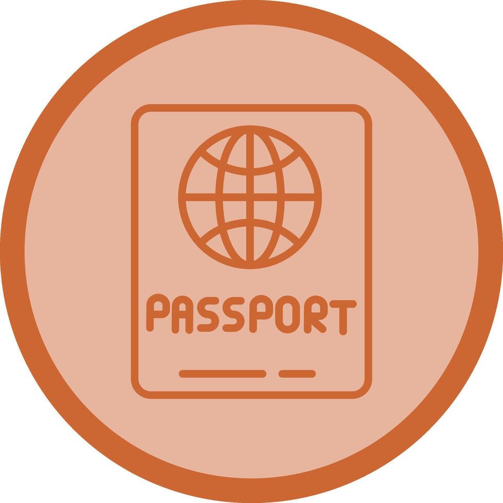 passaporto vettore icona