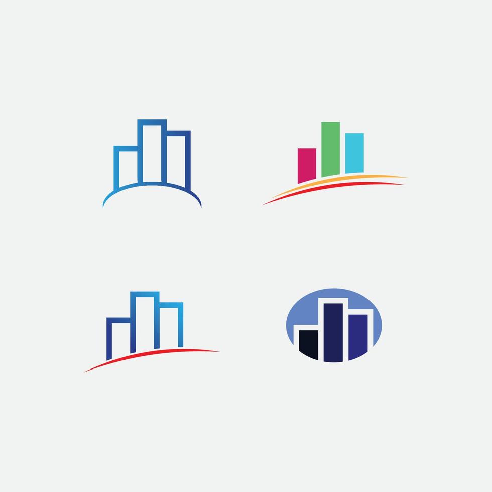 modello di icone logo vettoriale di edifici immobiliari e domestici