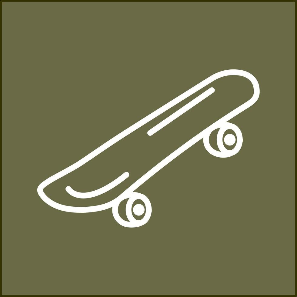 icona del vettore di skateboard