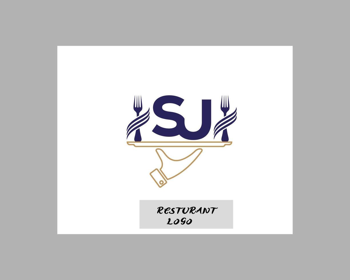 S ristorante logo design modello. vettore