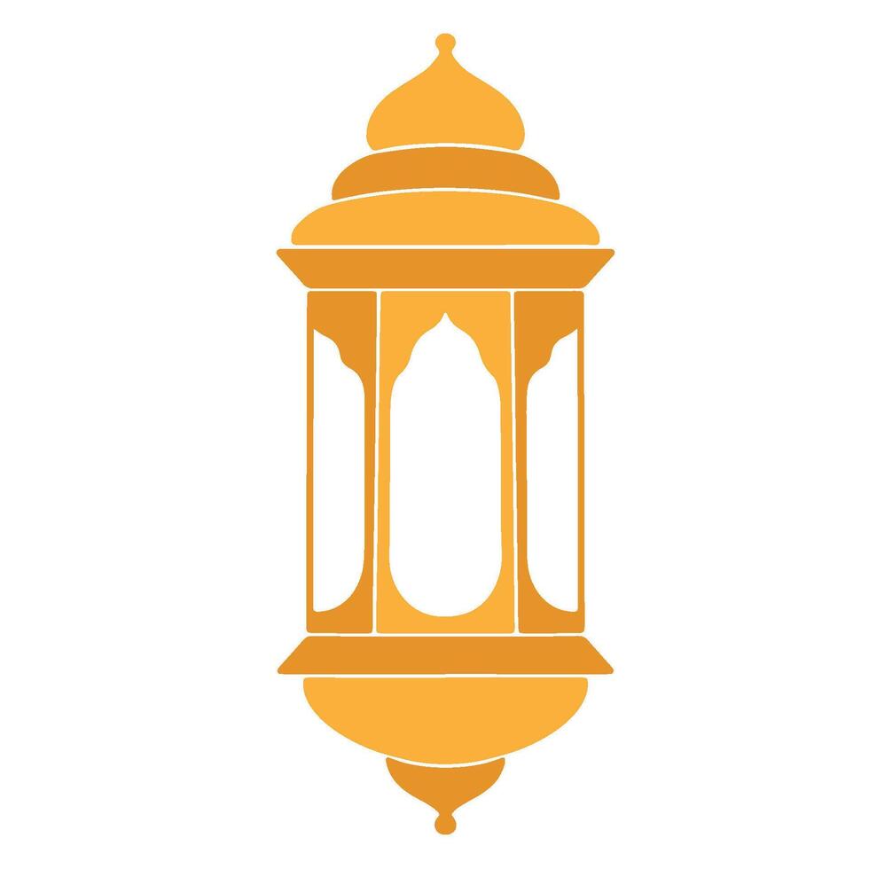 d'oro giallo islamico lanterne clipart vettore