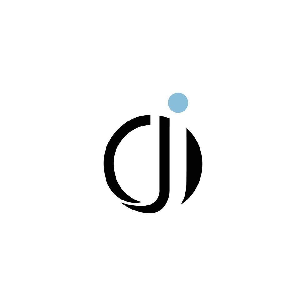 alfabeto lettere iniziali monogramma logo jc, cj, j e c vettore