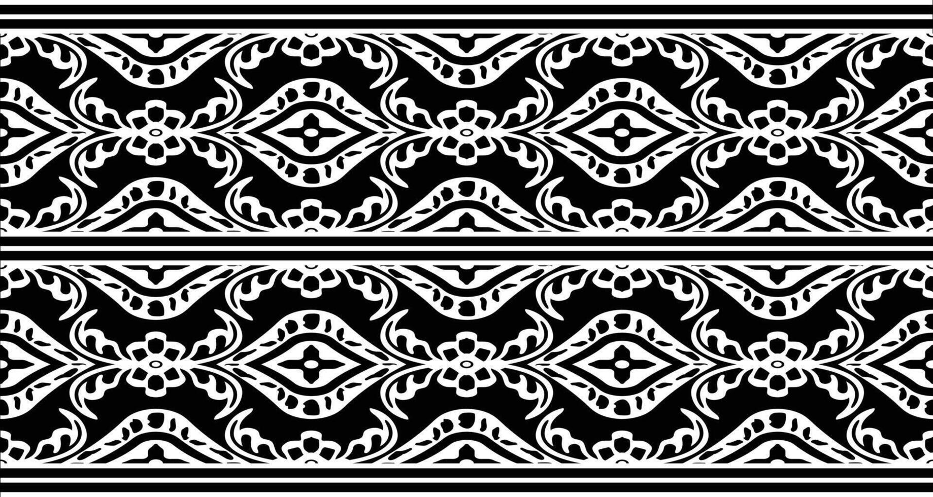 tessile tessuto confine motivo modello per un' geometrico orientale senza soluzione di continuità modello. confine decorazione. design per sfondo, sfondo, vettore illustrazione, tessile, batik, tappeto, tessuto, capi di abbigliamento