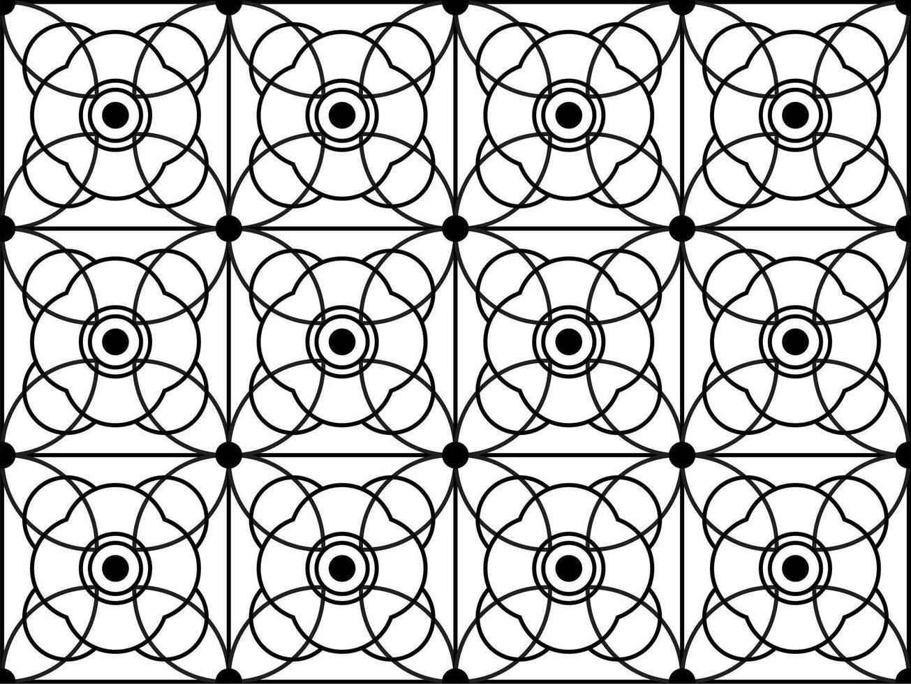 Arabo geometrico senza soluzione di continuità ornamento modello. monocromatico astratto linea struttura nel Arabo stile. decorativo Vintage ▾ reticolo sfondo. astratto ornamento per tessuto, avvolgere. vettore
