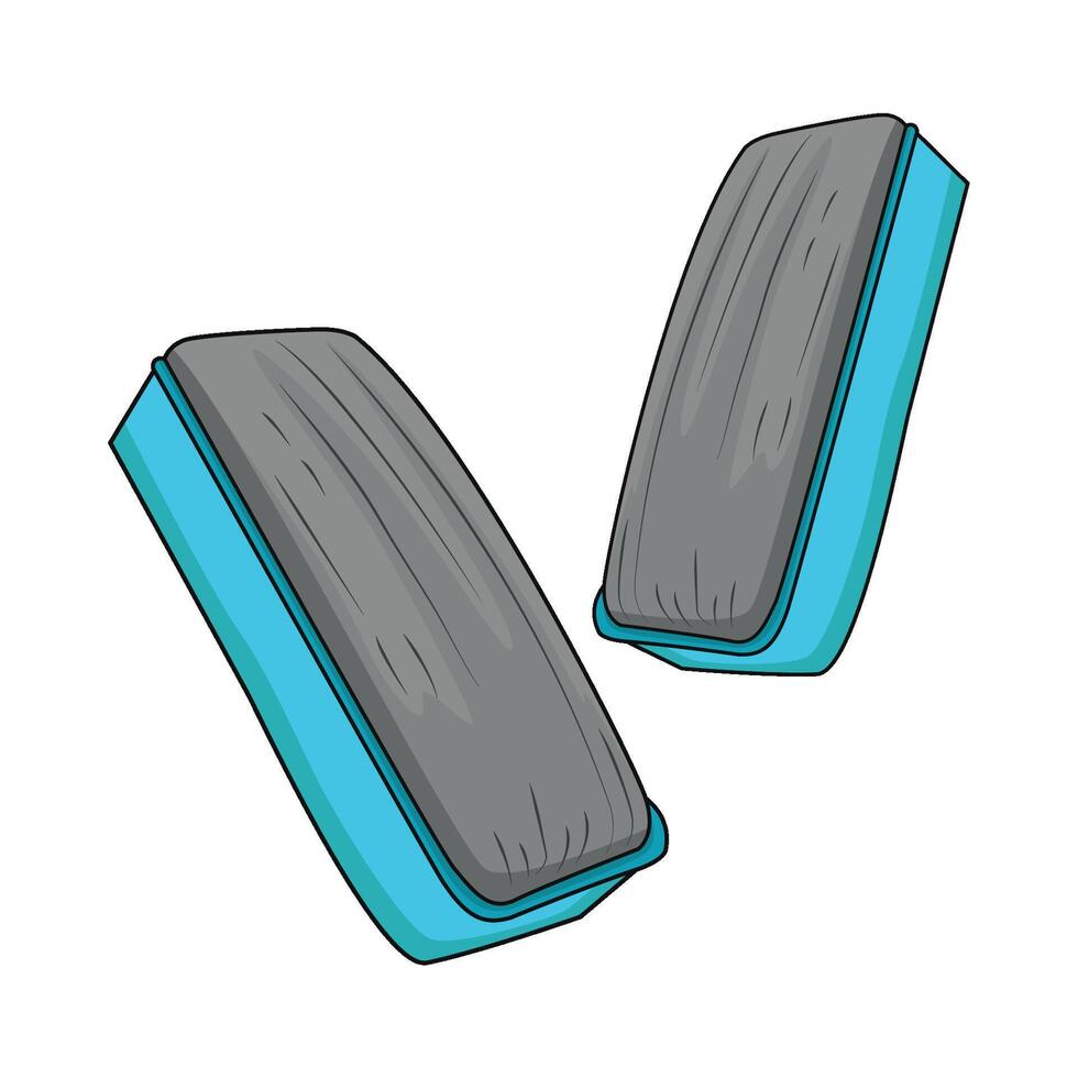 illustrazione di lavagna gomma per cancellare vettore