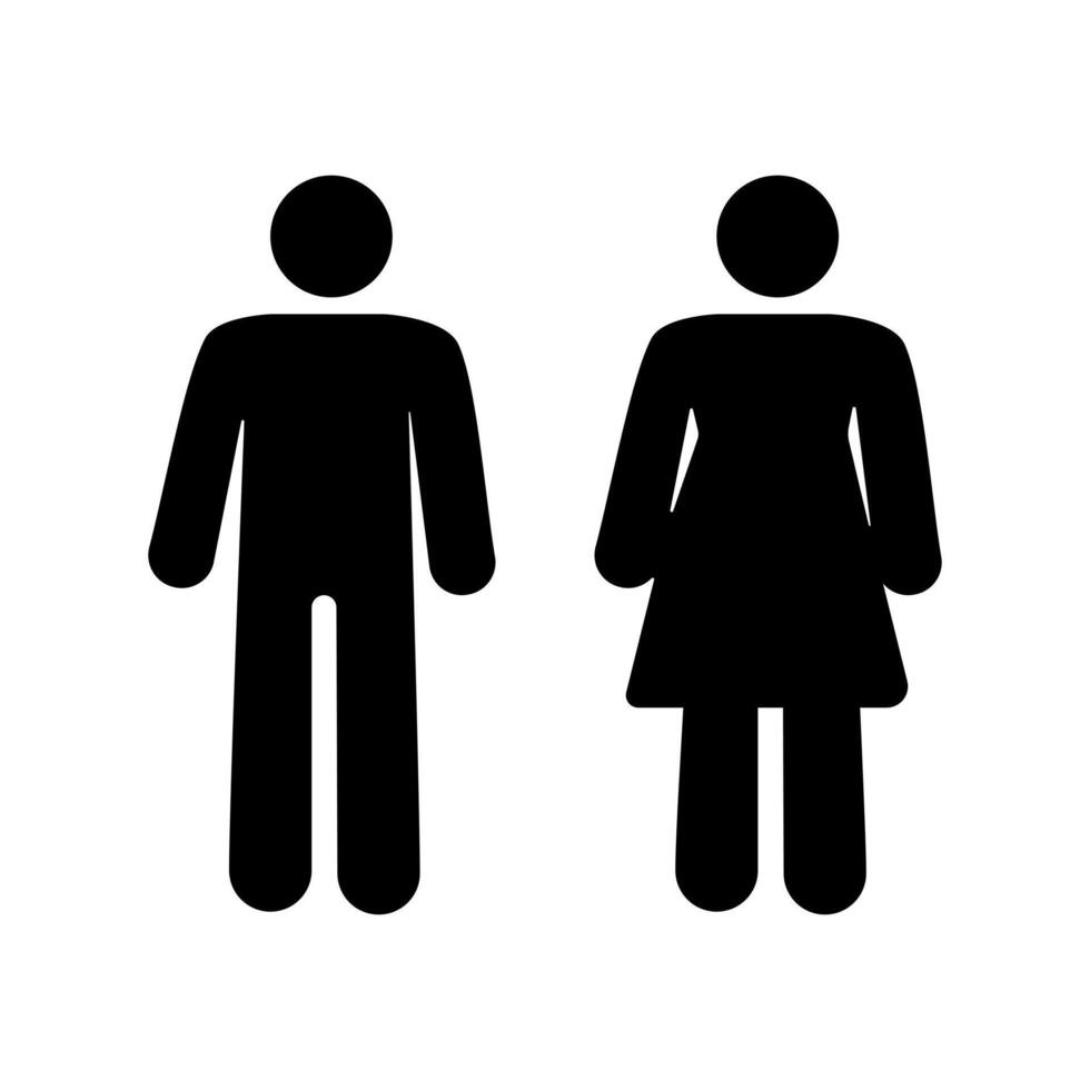 maschio e femmina icone. maschio e femmina vettore