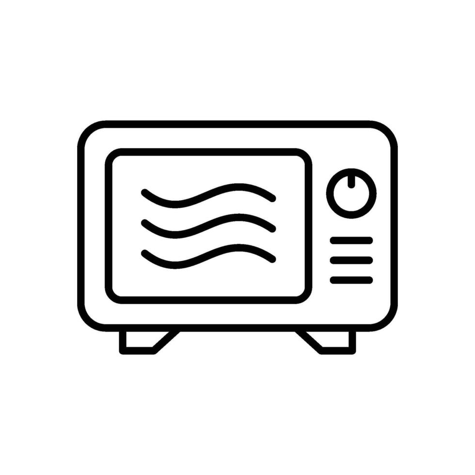 microonde icona vettore design illustrazione