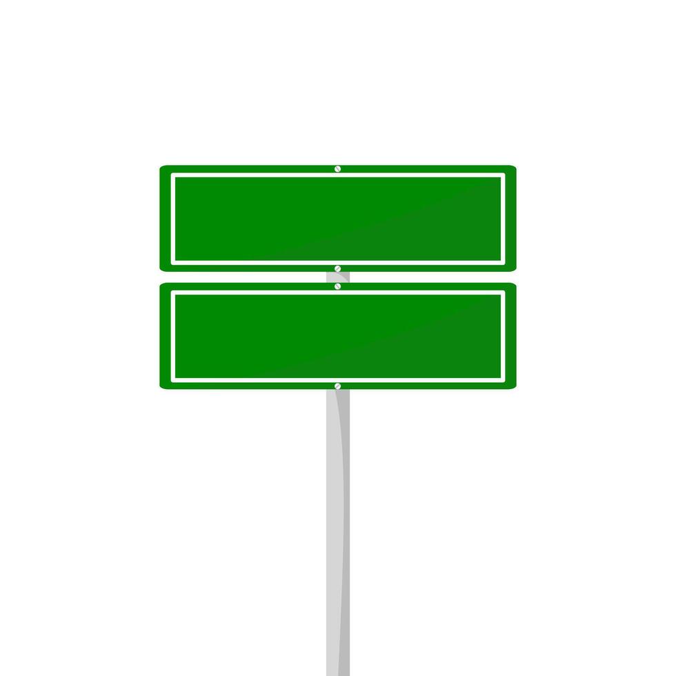 strada cartello isolato su un' sfondo. verde traffico vettore