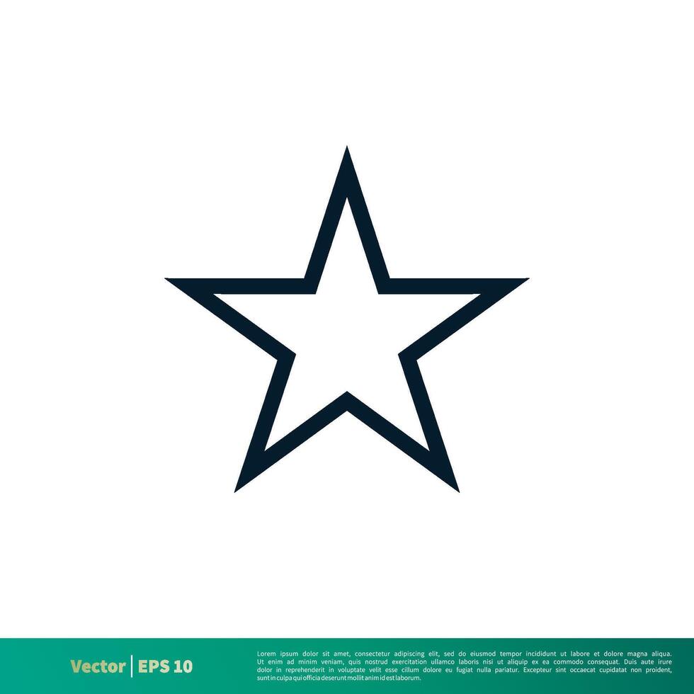 stella icona vettore logo modello