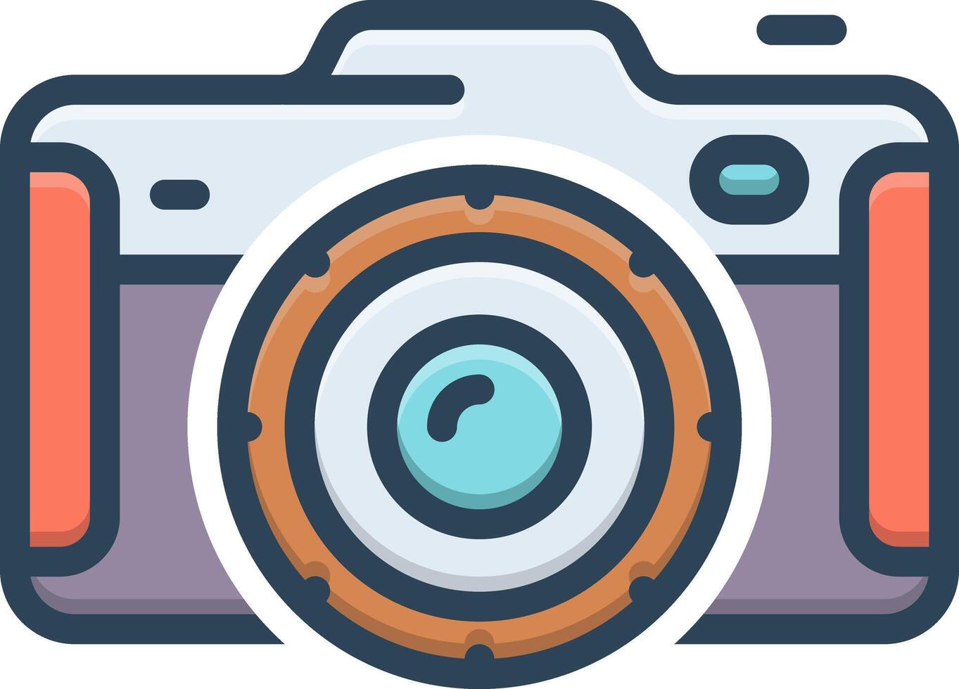 vettore colore icona per macchine fotografiche