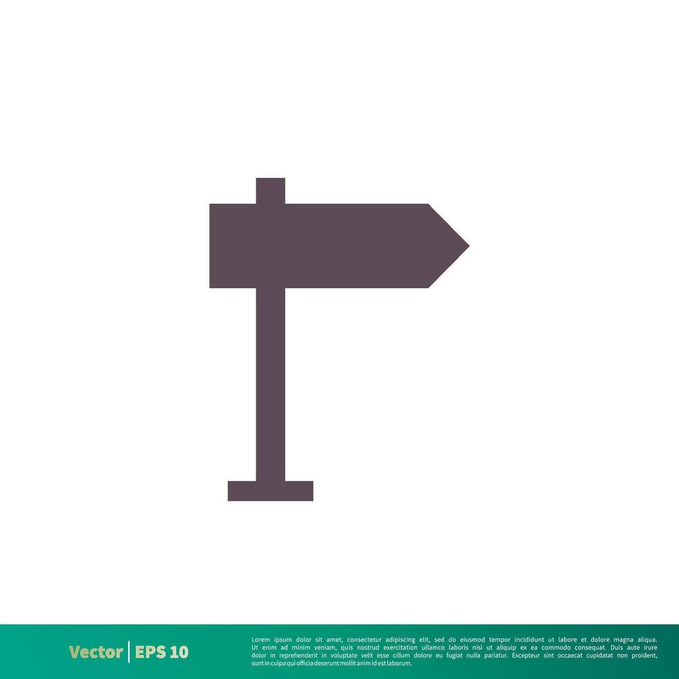 vuoto strada cartello tavola icona vettore logo modello illustrazione design. vettore eps 10.