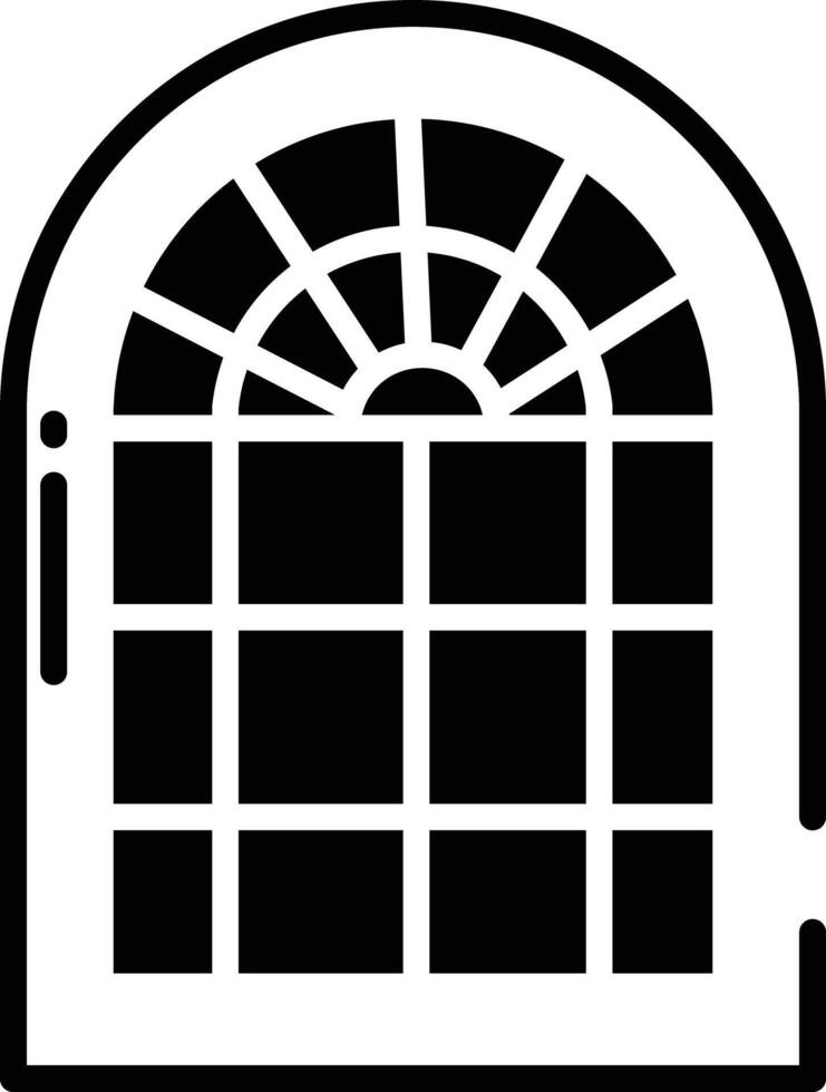 finestre glifo e linea vettore illustrazione