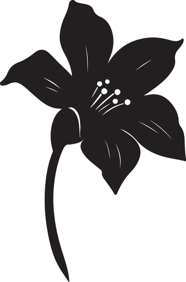 narciso fiore silhouette vettore illustrazione bianca sfondo