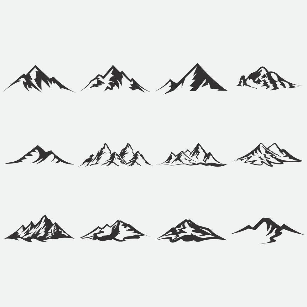 collezione di montagna loghi vettore
