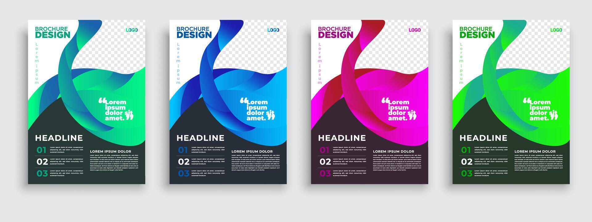 corporate business flyer poster opuscolo copertina brochure design layout sfondo, combinazione di due colori, modello vettoriale in formato a4 - vettore