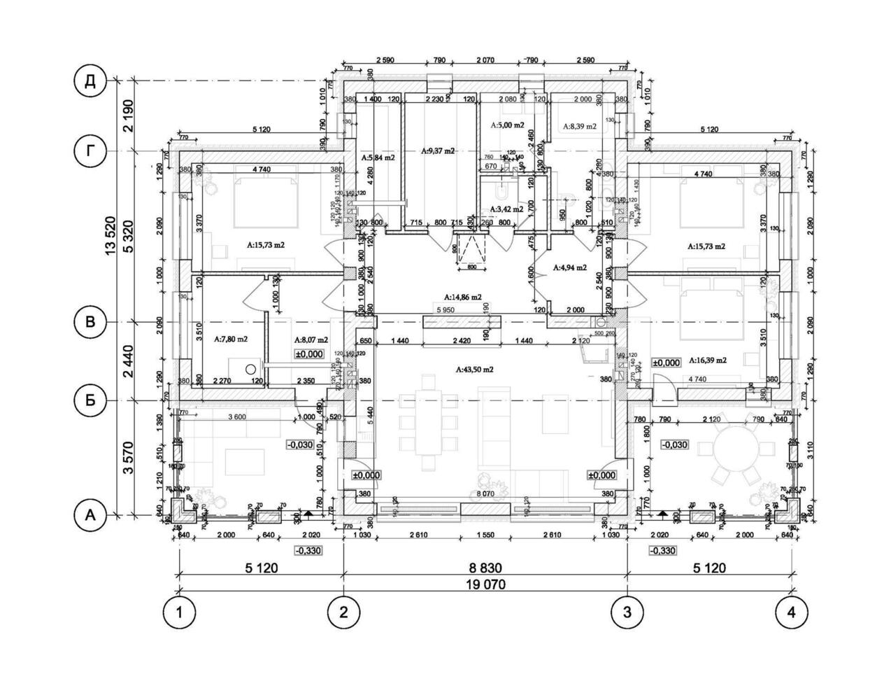 dettagliato architettonico privato Casa pavimento Piano, appartamento disposizione, planimetria. vettore illustrazione