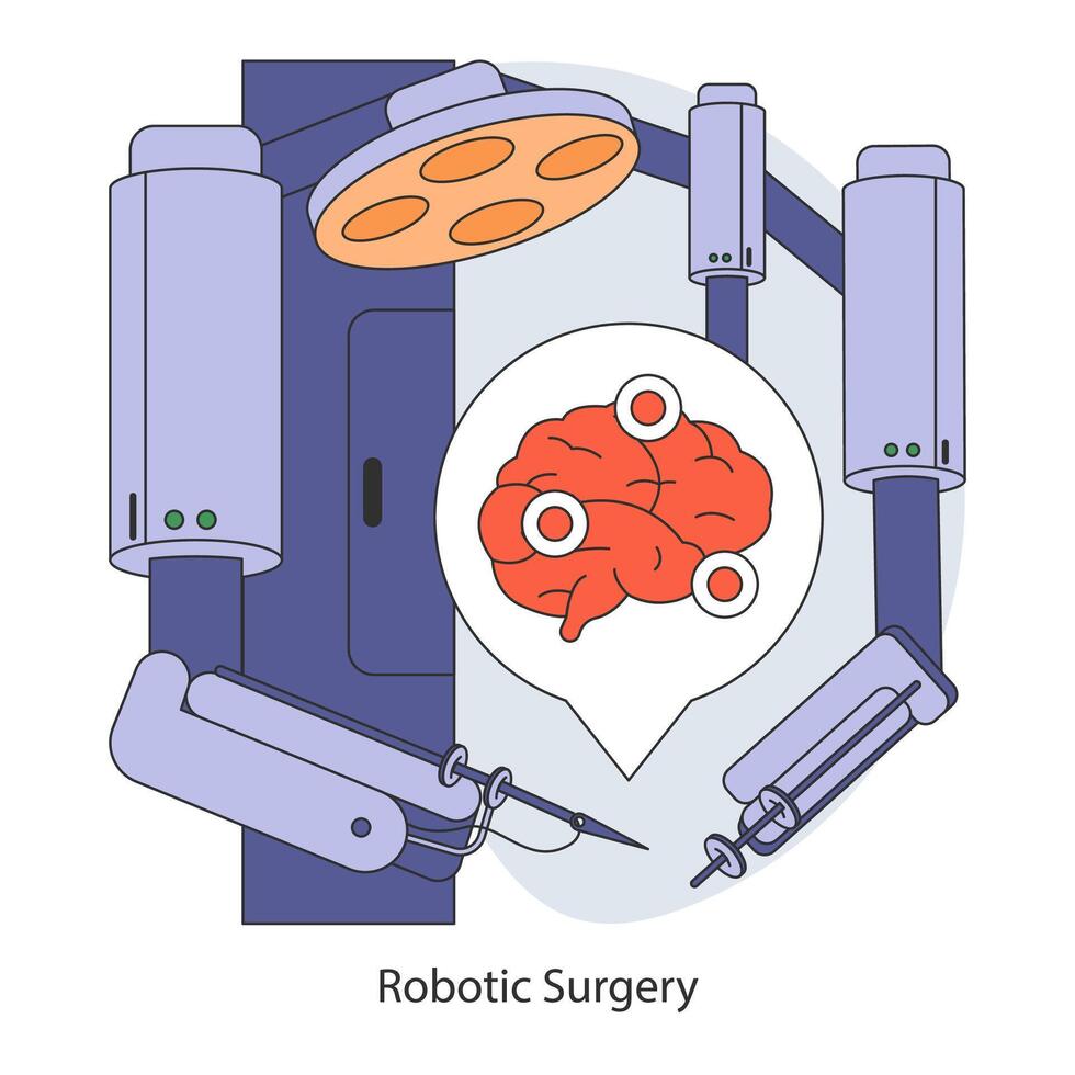 chirurgico precisione concetto. piatto vettore illustrazione.
