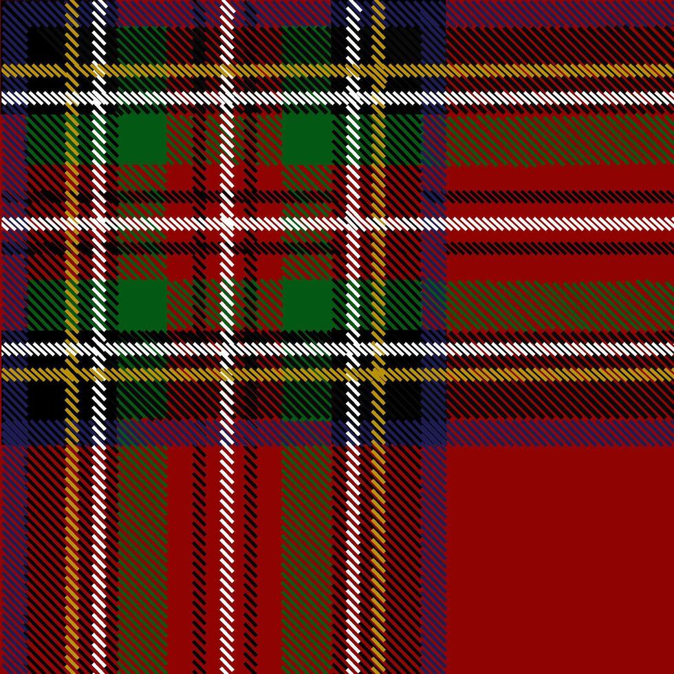 scacchi modello nel Scozzese stile. tartan. un' classico Natale geometrico modello. di lana rosso tessuto. vettore