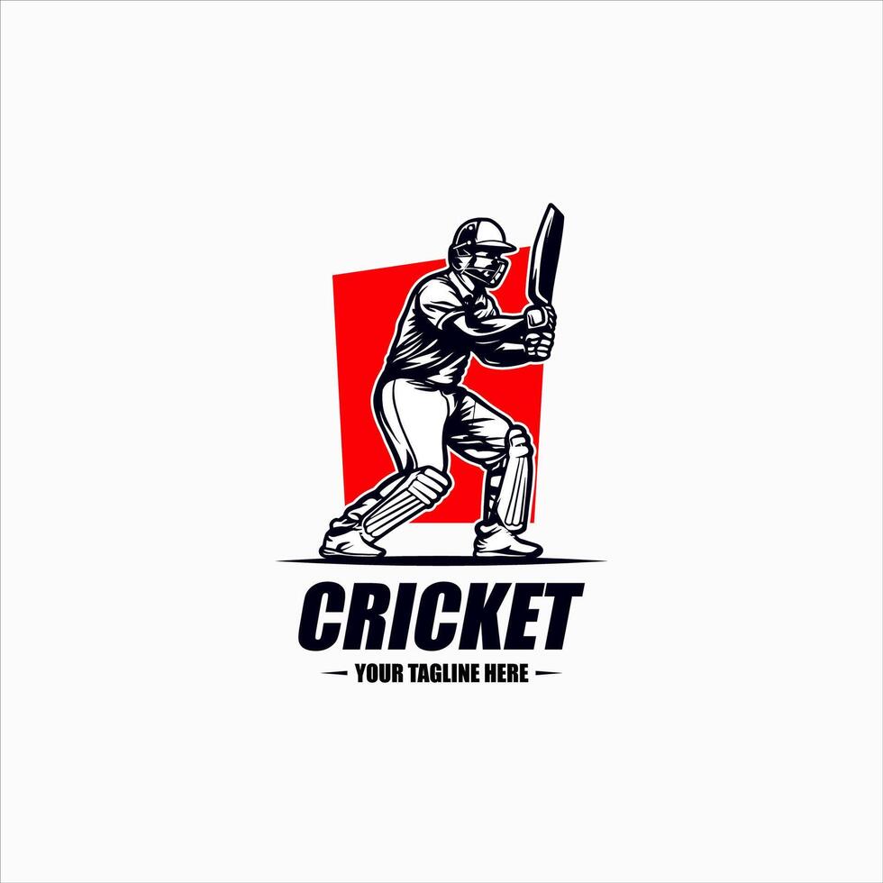 squadra club cricket distintivo logo modello vettore
