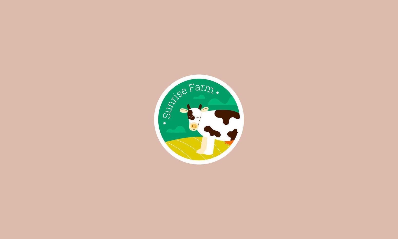 vettore illustrazione di un' azienda agricola piatto design logo