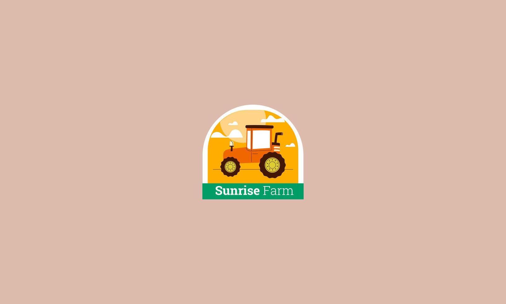 vettore illustrazione di un' azienda agricola piatto design logo