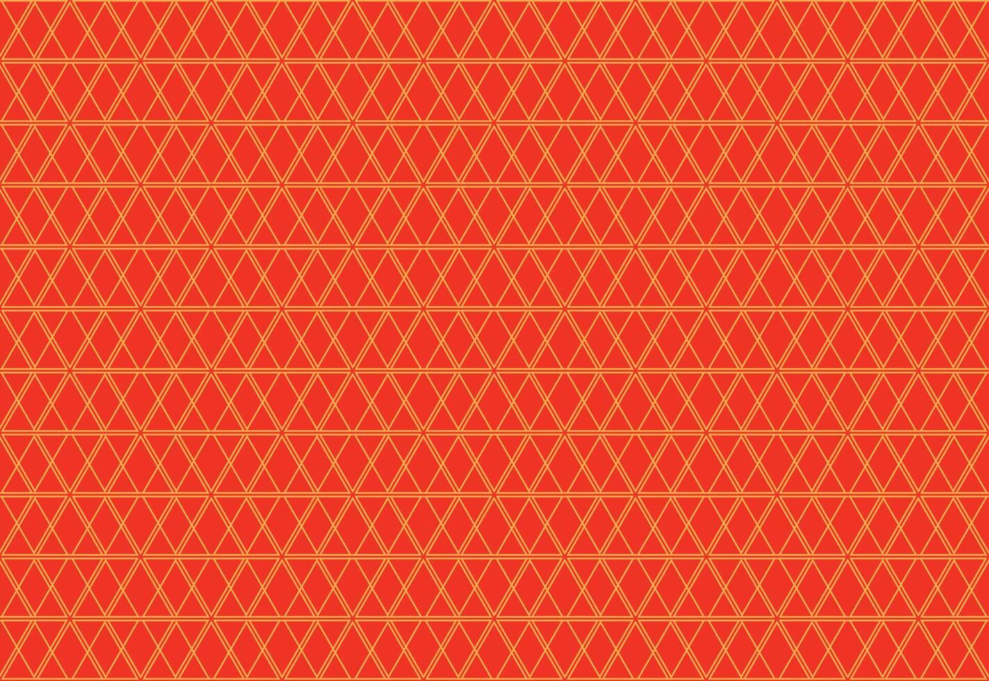 illustrazione modello, astratto geometrico stile. ripetendo campione il triangolo linea su rosso sfondo. vettore