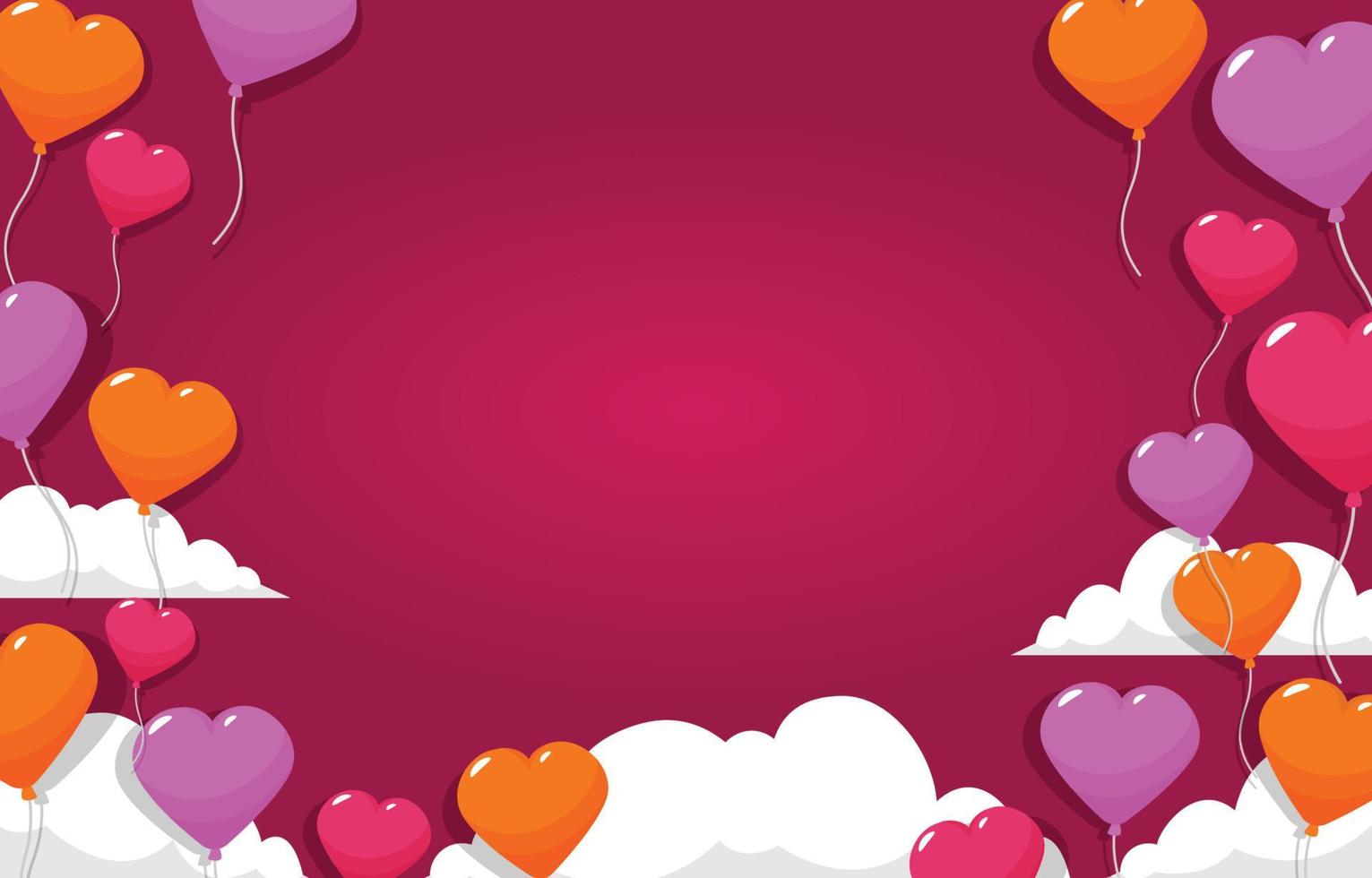 illustrazione del fondo di celebrazione di giorno di san valentino vettore