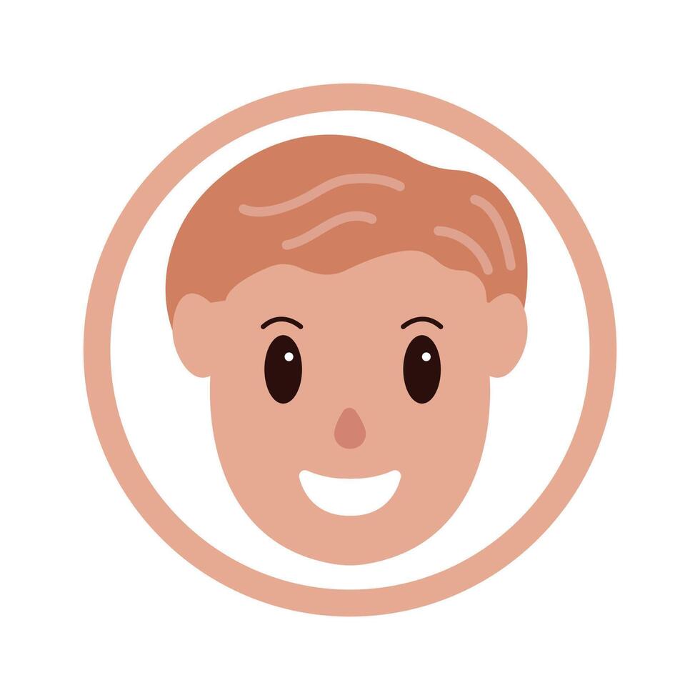 umano personaggio logo con vario espressioni, semplice moderno concetto vettore