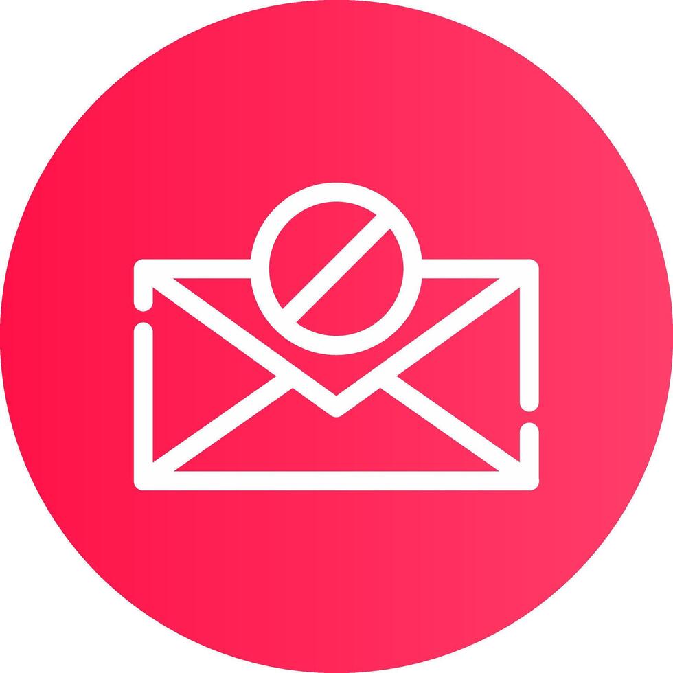 e-mail bloccare creativo icona design vettore