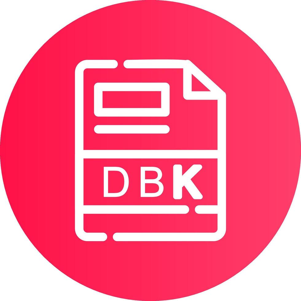 dbk creativo icona design vettore