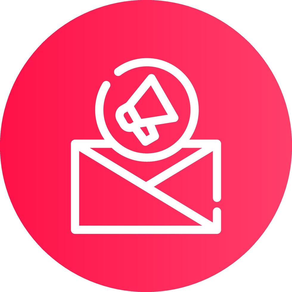 e-mail marketing creativo icona design vettore