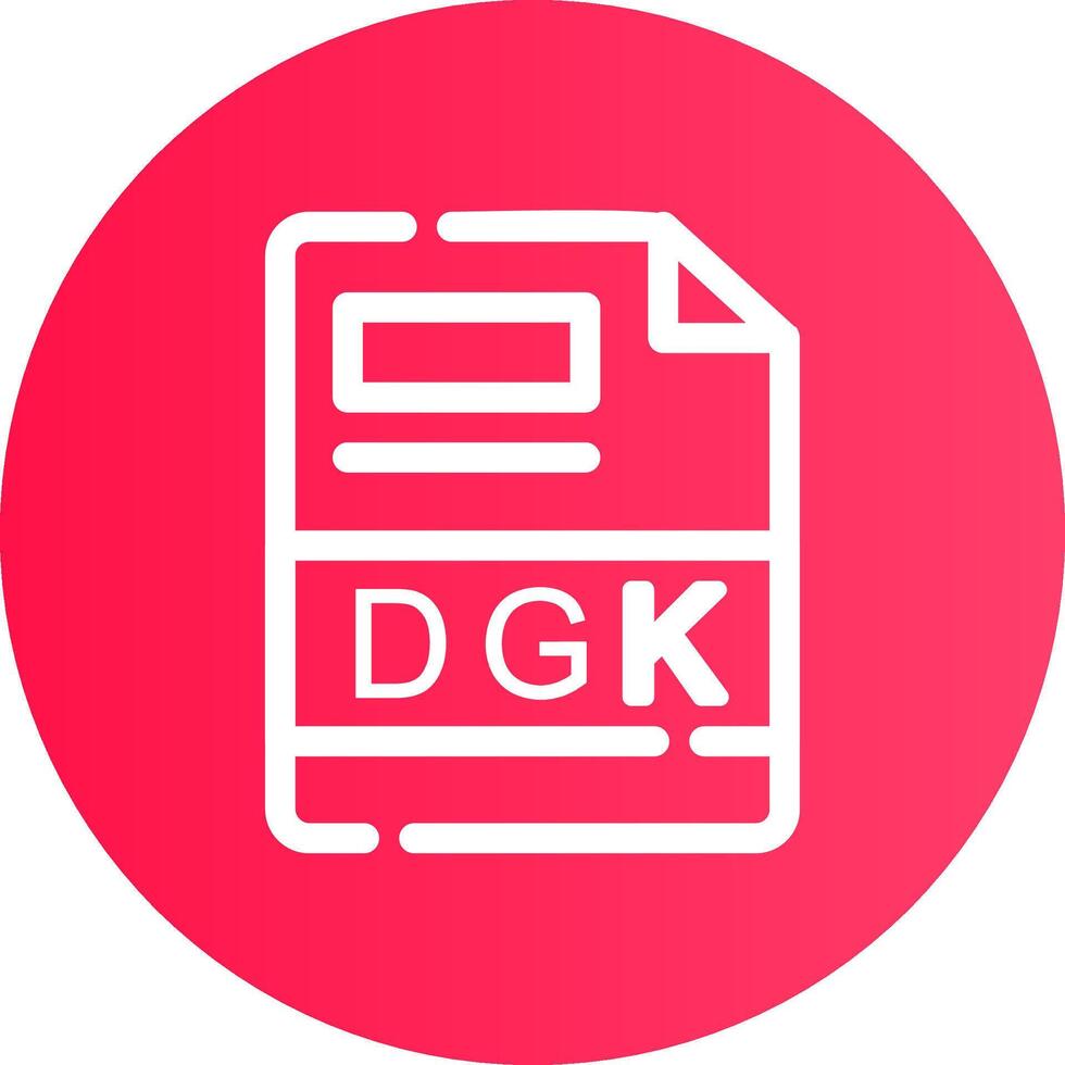 dgk creativo icona design vettore