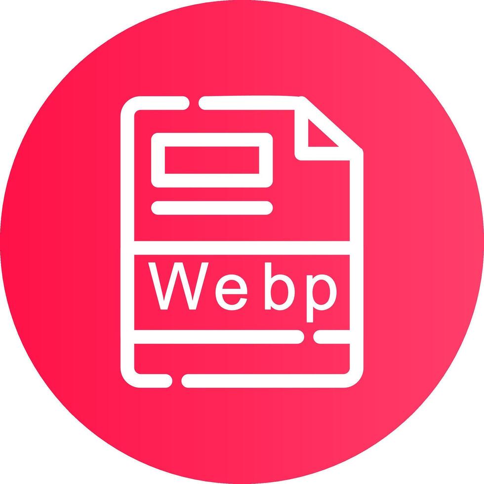 webp creativo icona design vettore