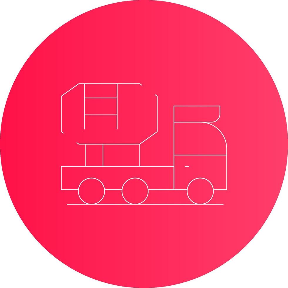 miscelatore camion creativo icona design vettore