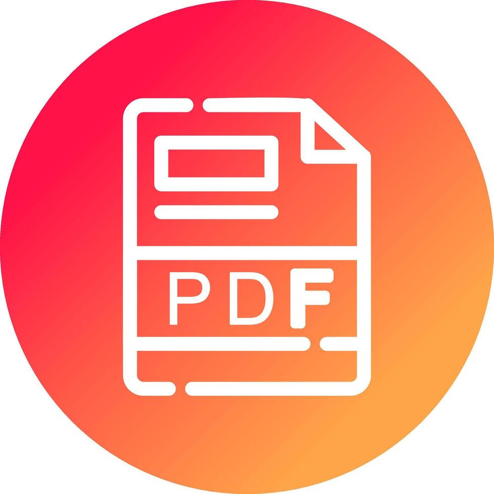 PDF creativo icona design vettore