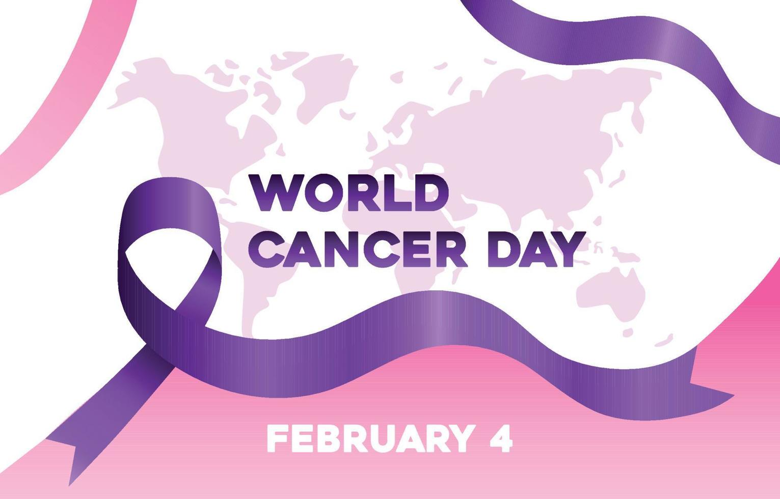 sfondo della giornata mondiale del cancro vettore