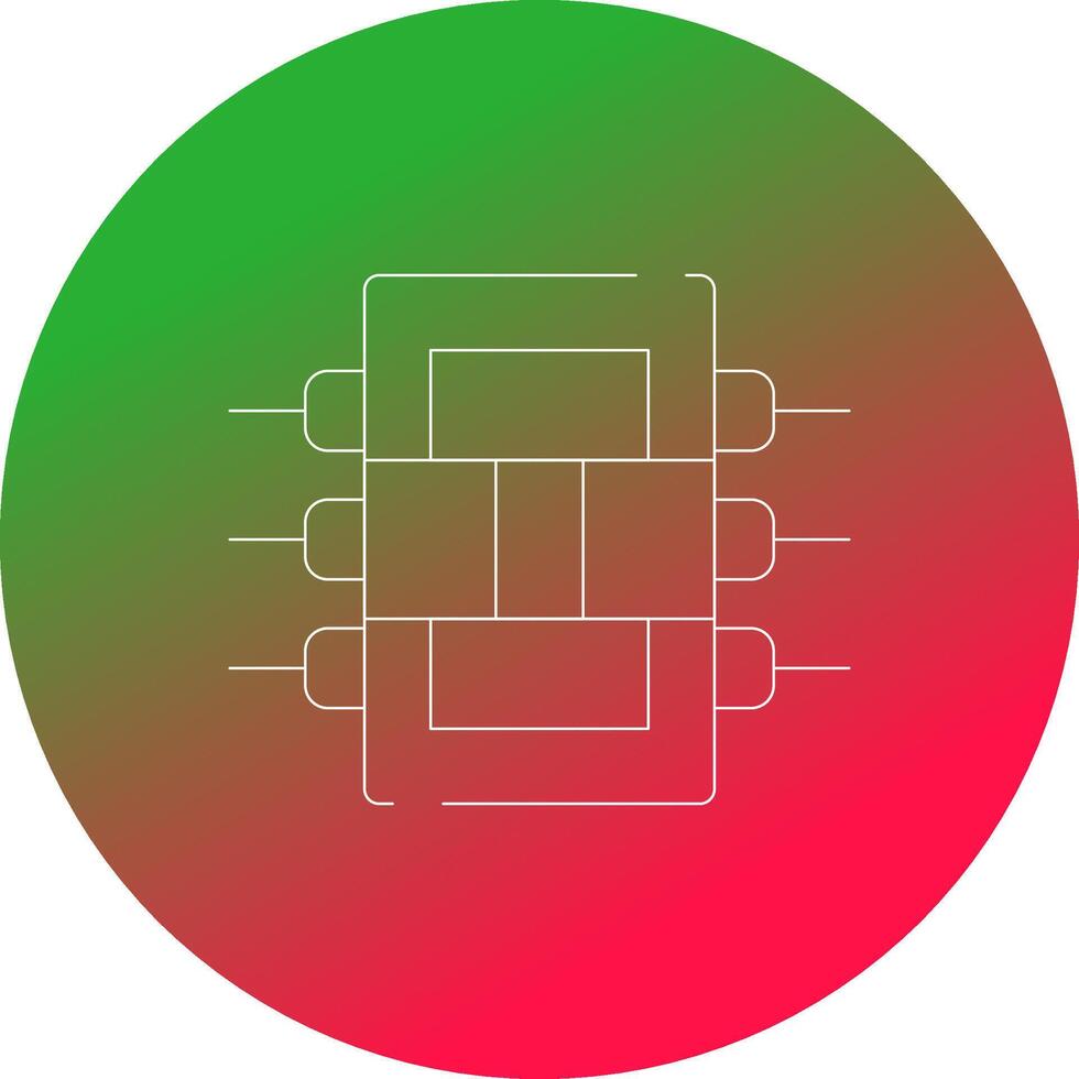 circuito integrato creativo icona design vettore