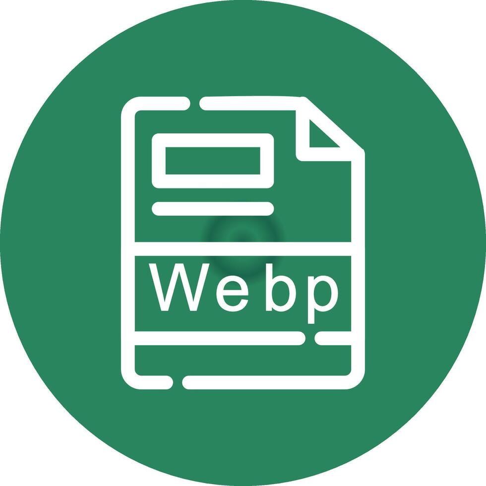 webp creativo icona design vettore