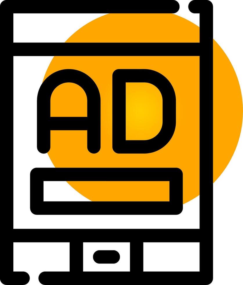 mobile pubblicità creativo icona design vettore