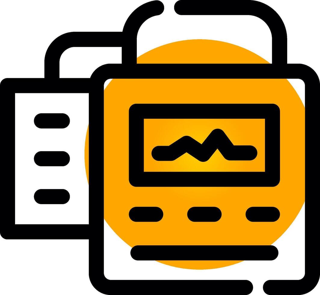 defibrillatore creativo icona design vettore