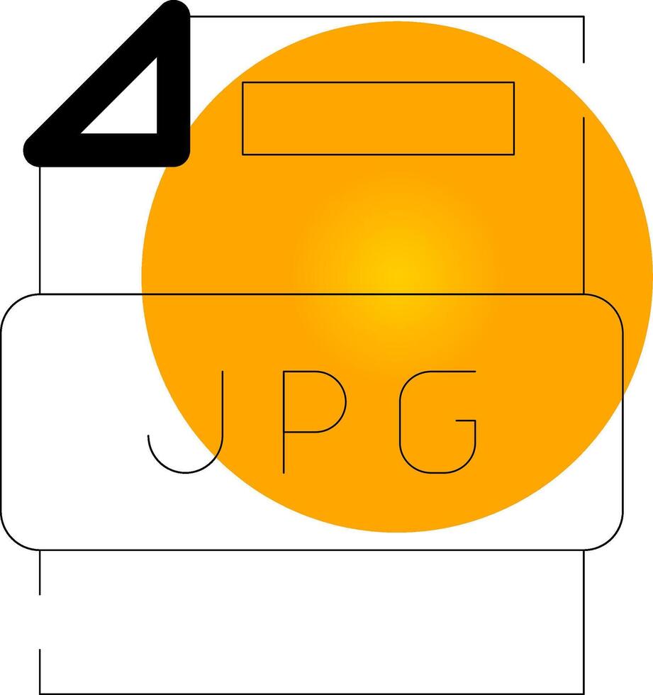 jpg file creativo icona design vettore