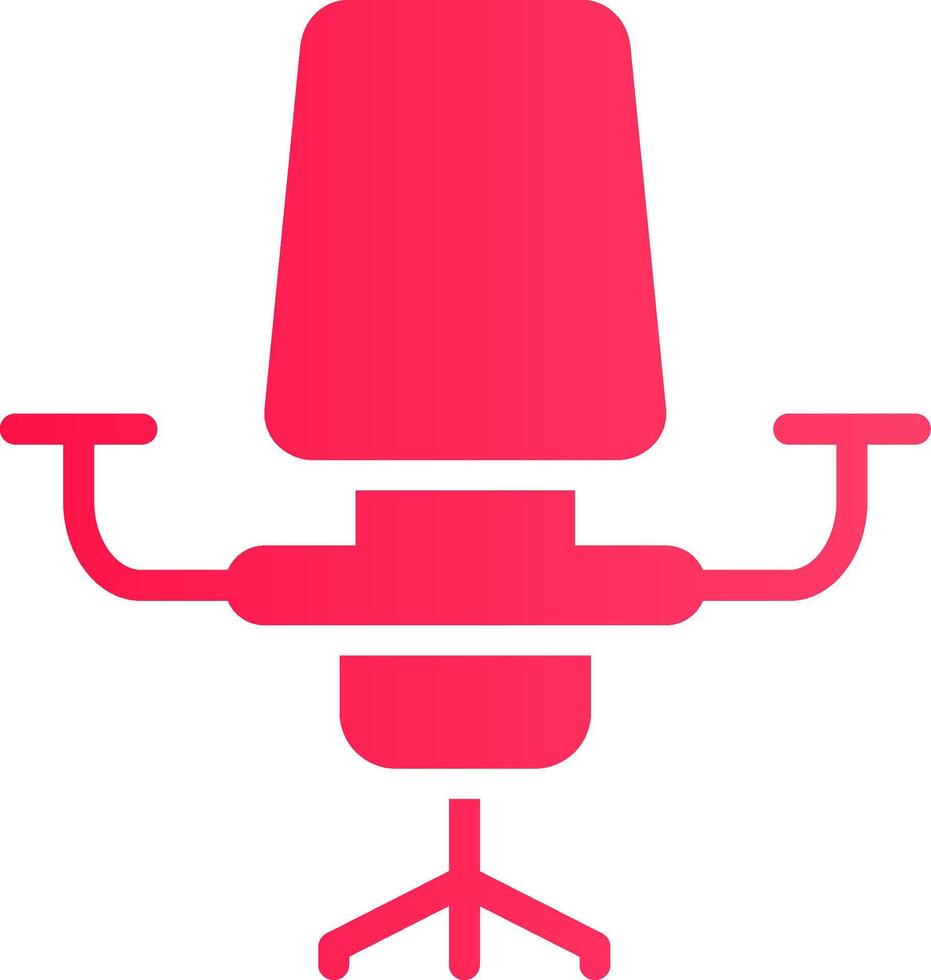 scrivania sedia creativo icona design vettore