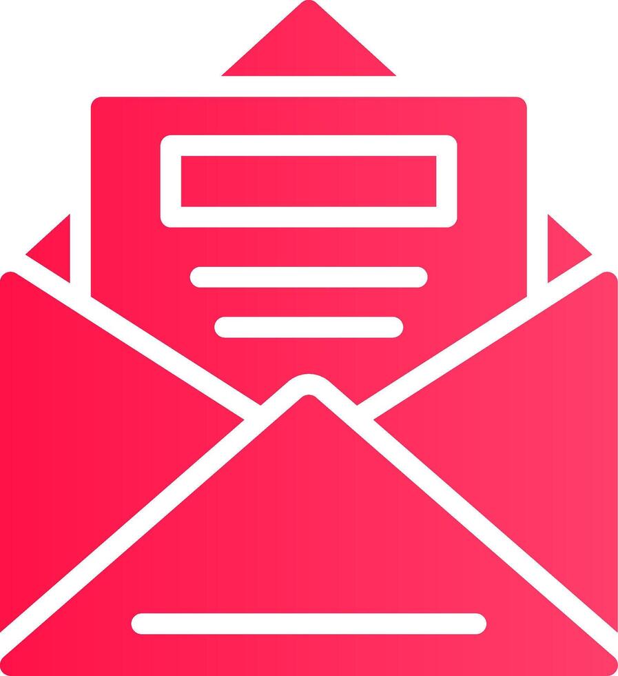 Aperto e-mail creativo icona design vettore
